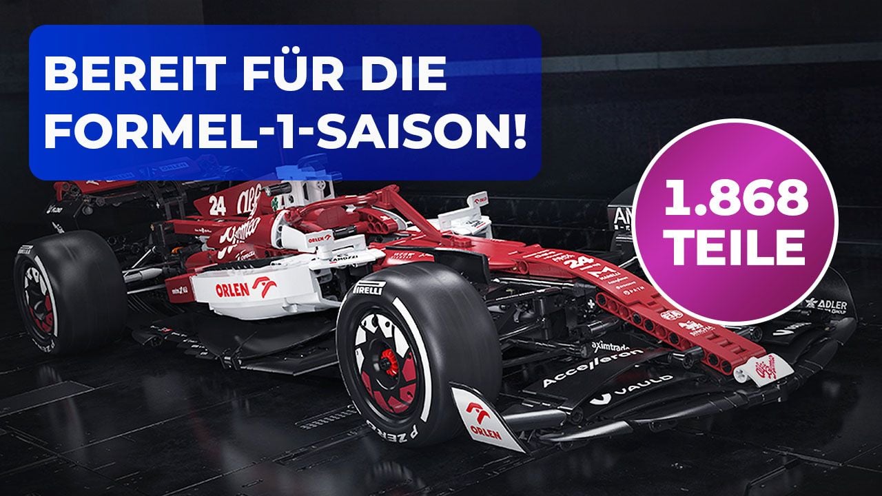 CaDa gibt LEGO Staub zu fressen: Dieses offiziell lizenzierte Formel-1-Set ist ein Muss für "Drive To Survive"-Fans!