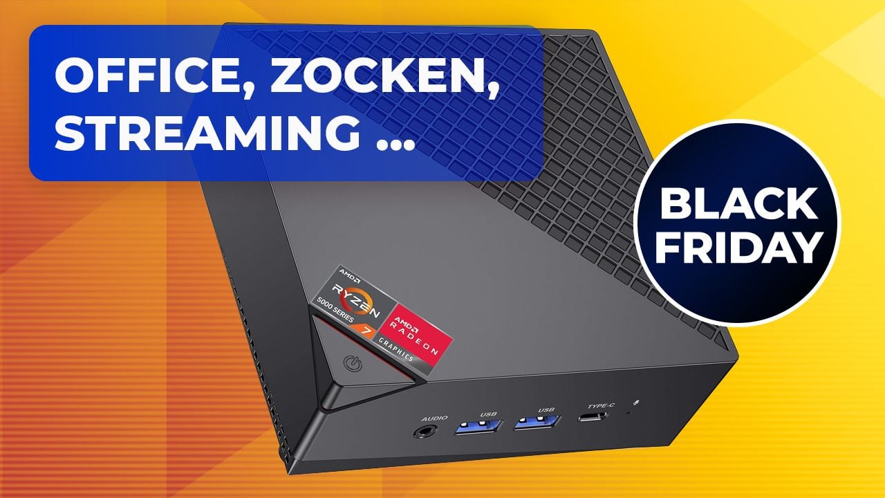 Beim Black Friday ist auch der Preis mini: Dieser Mini-PC mit AMD-Prozessor versetzt mich immer wieder ins Staunen