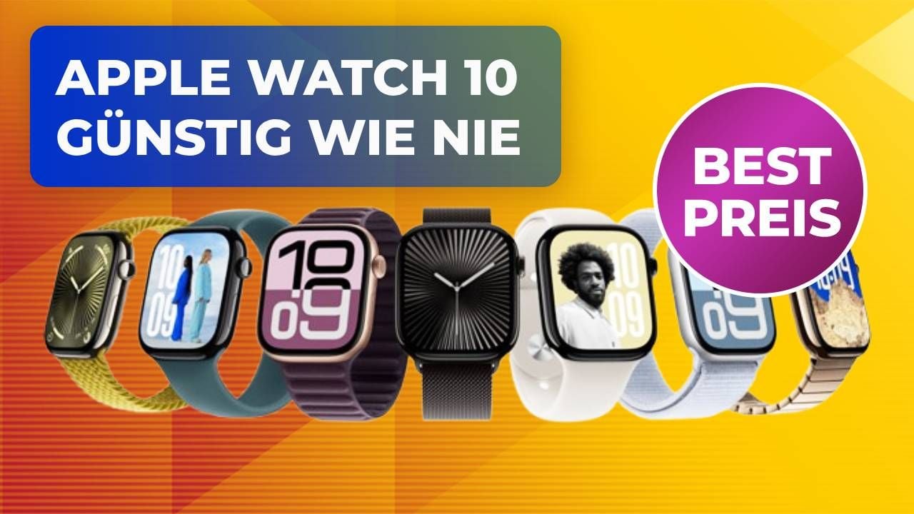 Apple Watch 10 günstig wie nie: Holt sie euch jetzt zum neuen Tiefstpreis bei Amazon