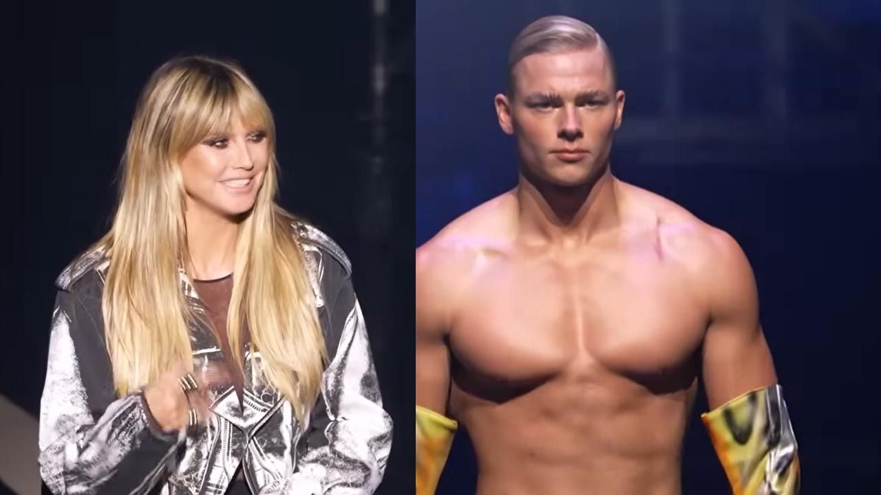 Heidi Klum kann ihre Begeisterung nicht verbergen.