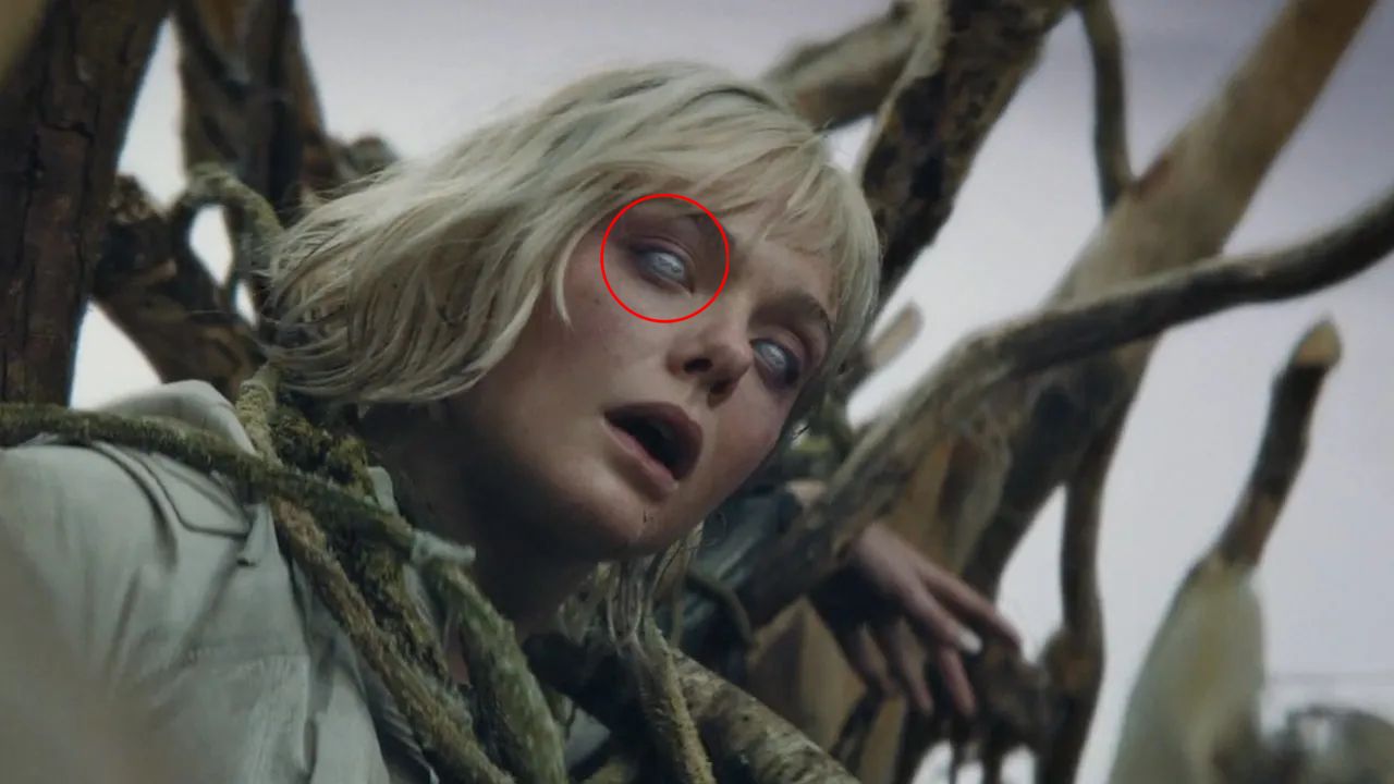 Wer der Dame tief in die Augen schaut, entdeckt auch hier das Logo