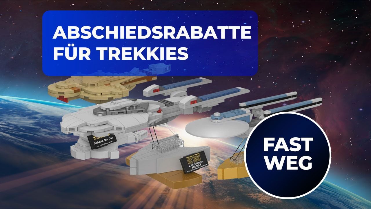 BlueBrixx räumt die "Star Trek"-Lager: Einige der letzten Bausätze bekommen Trekkies jetzt fast geschenkt