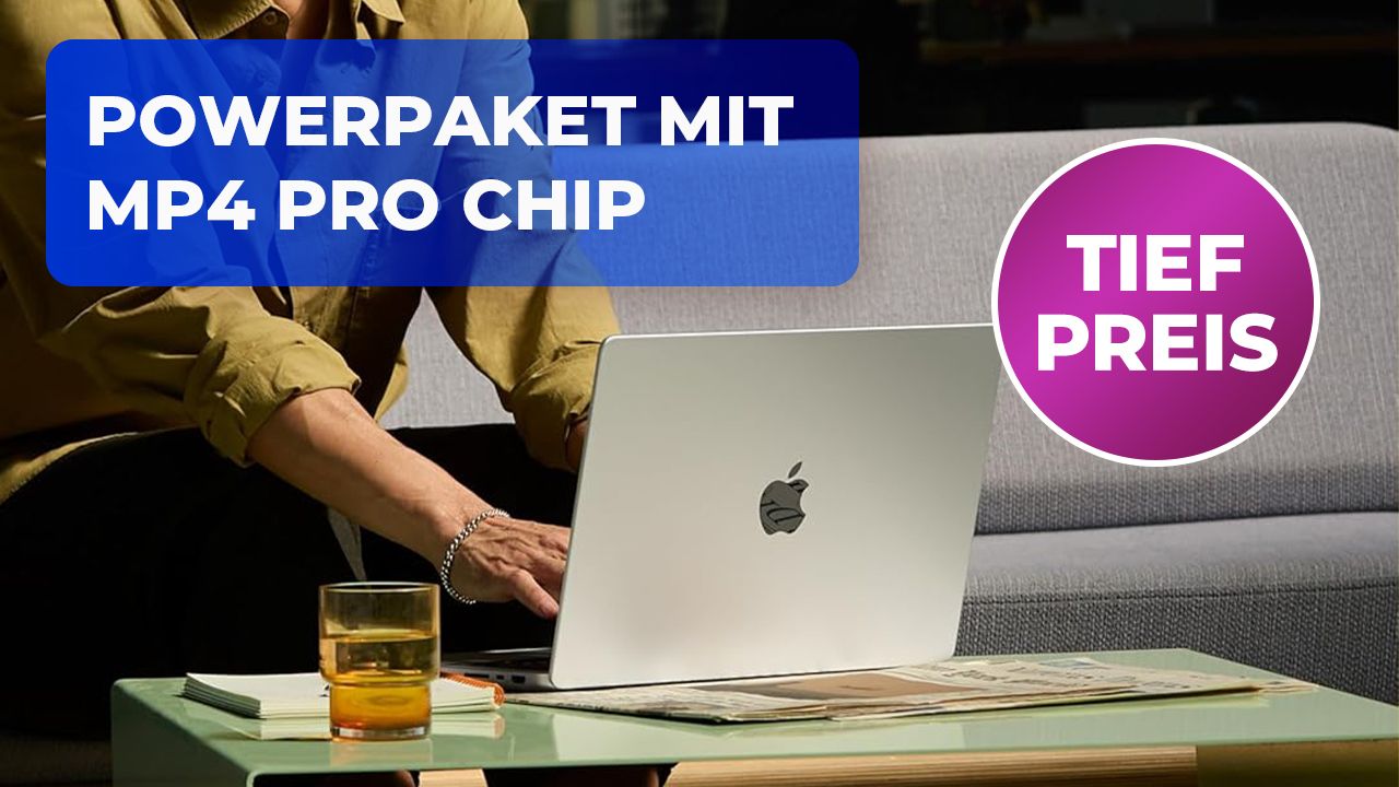 Ausgerechnet Amazon stellt neuen Tiefstpreis-Rekord auf: das aktuelle MacBook Pro mit 1TB & 24h-Akku im Angebot!