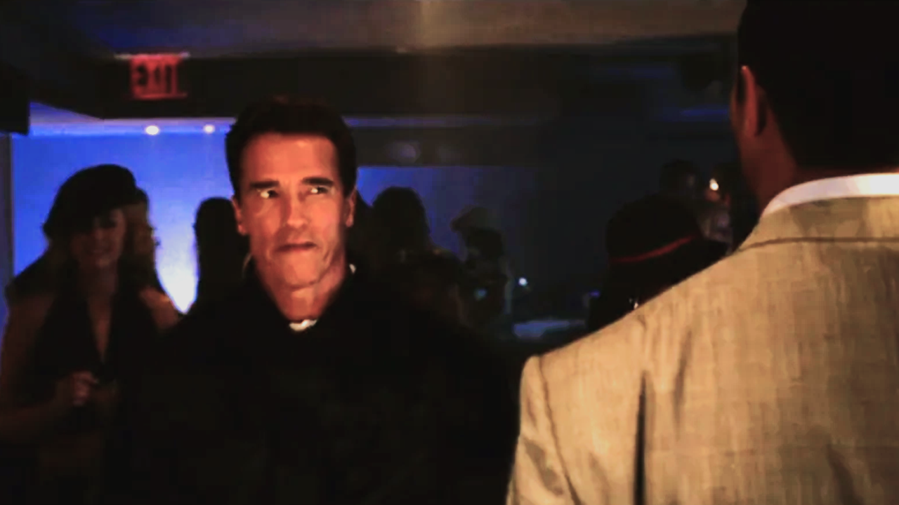 Arnold Schwarzenegger schaut vorbei, normaler Club-Besuch, wem ist das nicht passiert?