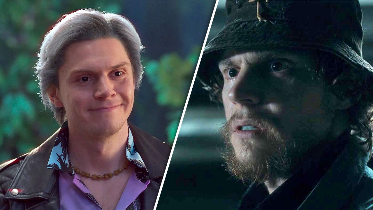Evan Peters als Ralph Bohner in „WandaVision“ (links) und in „Agatha All Along“ (rechts)