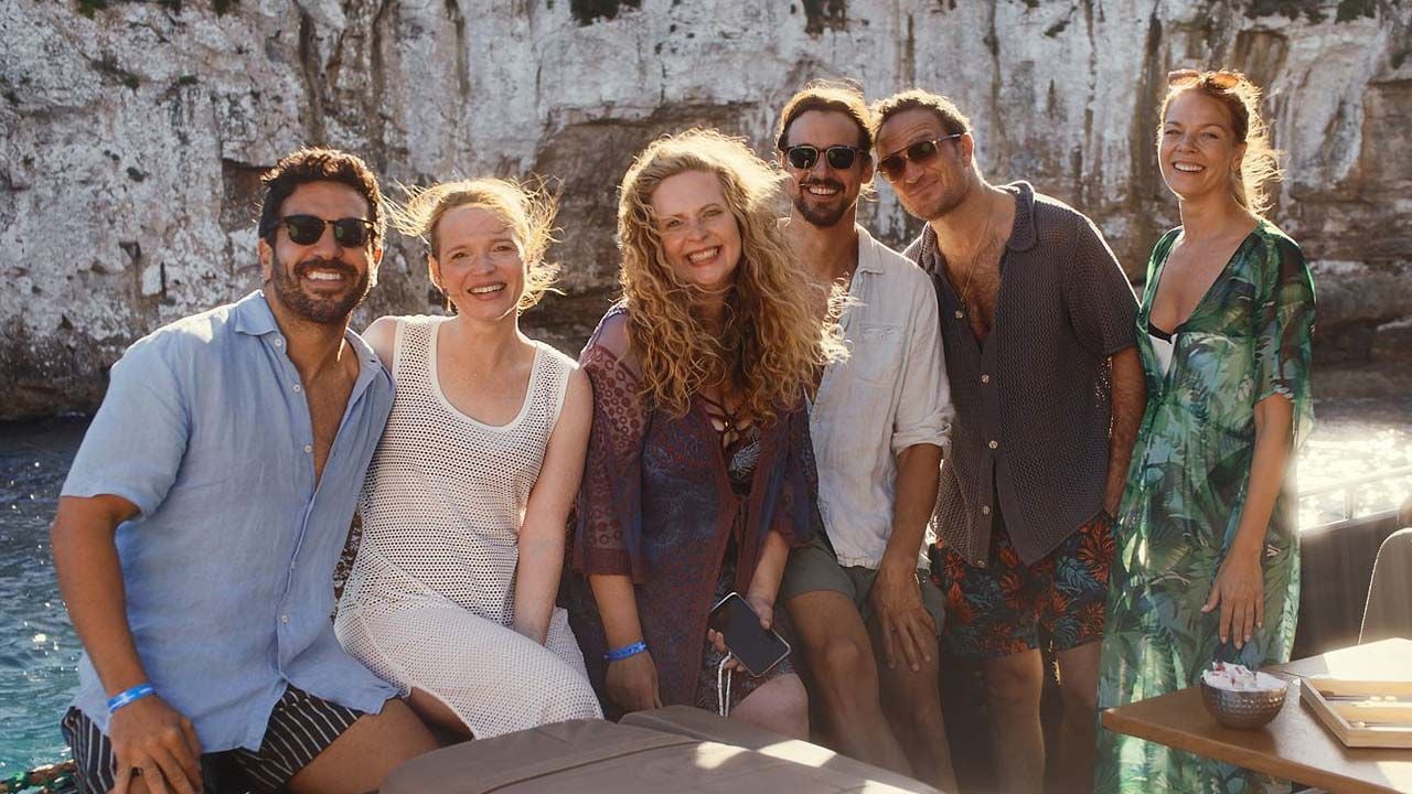 Bei diesem Cast kommt Urlaubsstimmung auf: (v.l.n.r.) Elyas M'Barek, Karoline Herfurth, Diana Amft, Florian David Fitz, Frederick Lau, Jessica Schwarz