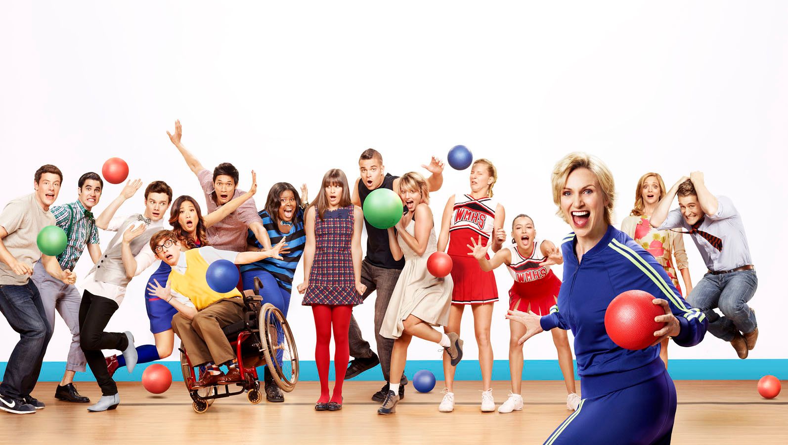 Glee: Bild Naya Rivera, Lea Michele, Jayma Mays, Matthew Morrison, Cory ...