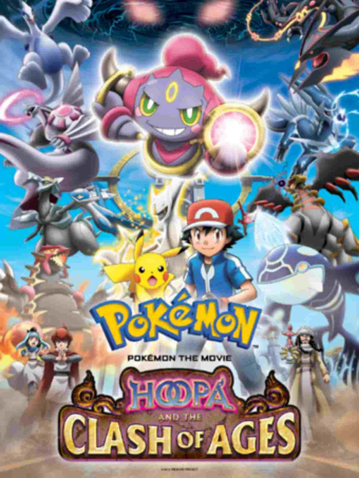 Hoopa Und Der Kampf Der Geschichte Ganzer Film Deutsch Poster zum Film Pokémon: Der Film - Hoopa und der Kampf der Geschichte