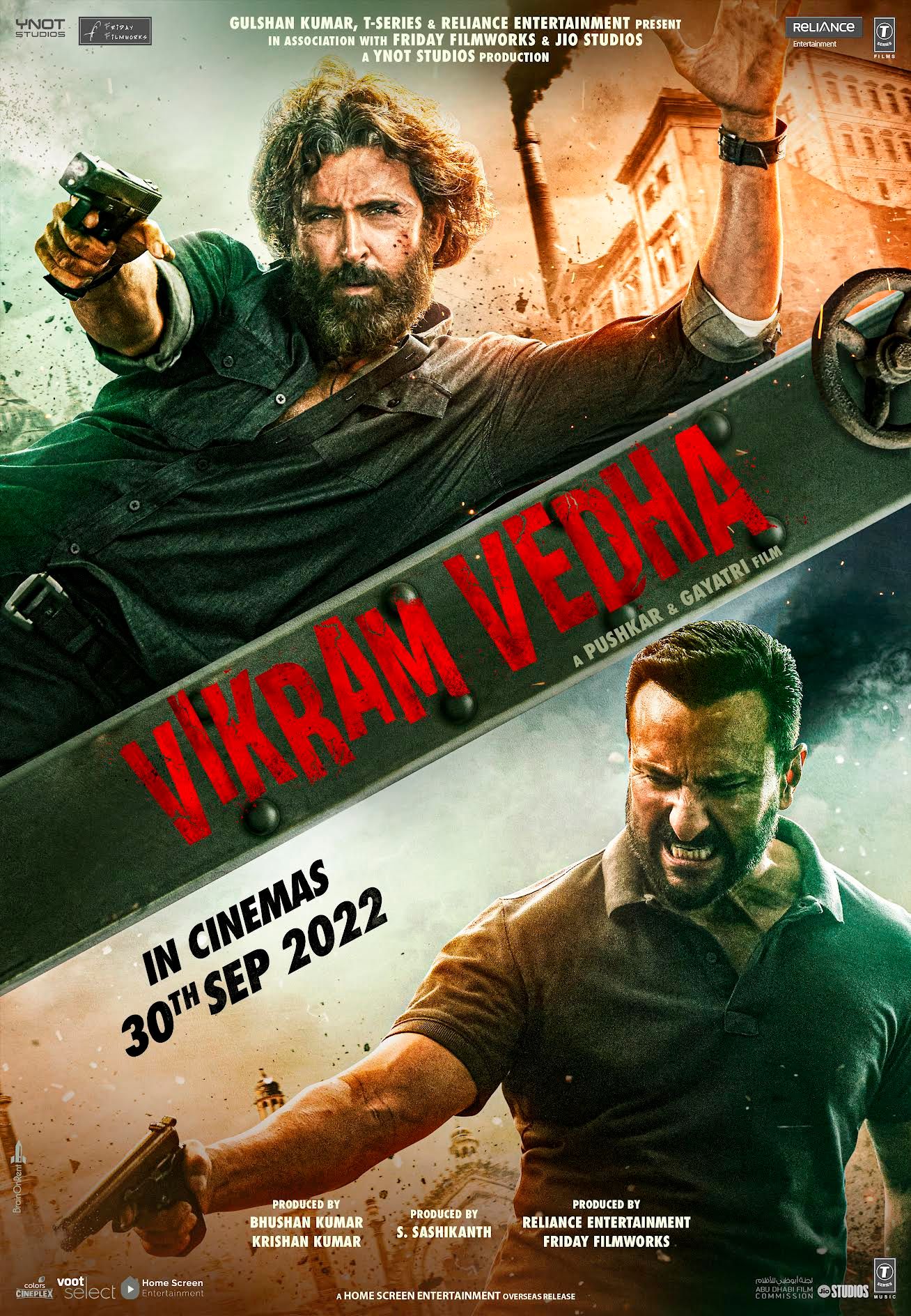 Poster zum Film Vikram Vedha - Bild 2 auf 3 - FILMSTARTS.de