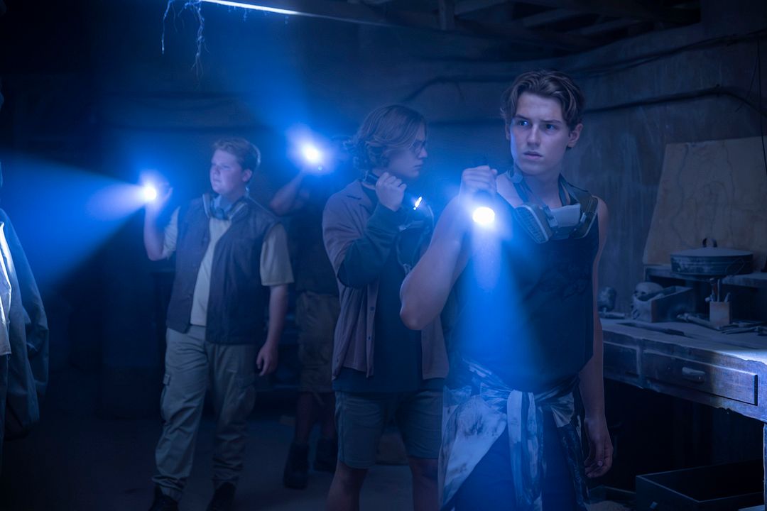 Die drei ??? - Toteninsel : Bild Levi Brandl, Julius Weckauf, Nevio Wendt