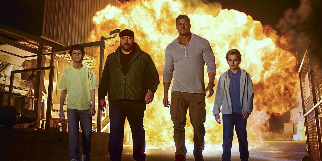 Playdate - Die Action-Dads : Bild Kevin James, Alan Ritchson, Benjamin Pajak, Banks Pierce