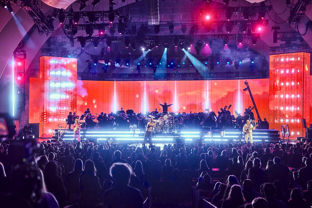 Imagine Dragons : Live From The Hollywood Bowl (with the LA Film Orchestra) : Bild Dan Reynolds, Wayne Sermon, Ben McKee, Imagine Dragons