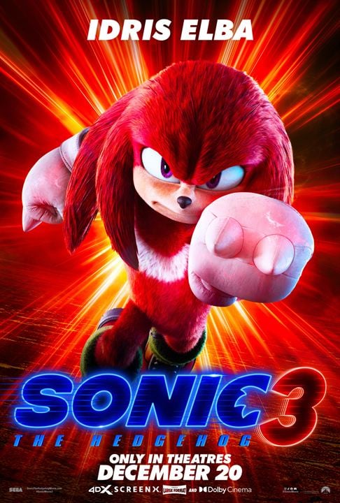 Sonic The Hedgehog 3 : Kinoposter