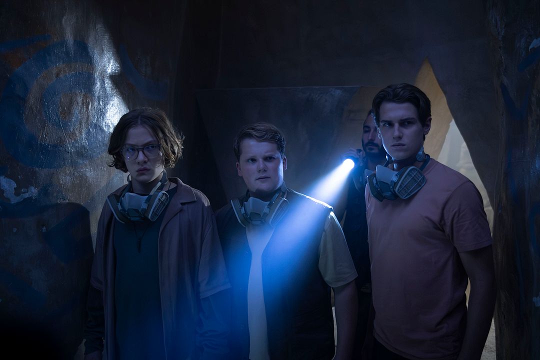 Die drei ??? - Toteninsel : Bild Julius Weckauf, Nevio Wendt, Levi Brandl