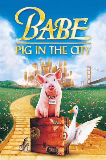 Schweinchen Babe in der großen Stadt : Kinoposter