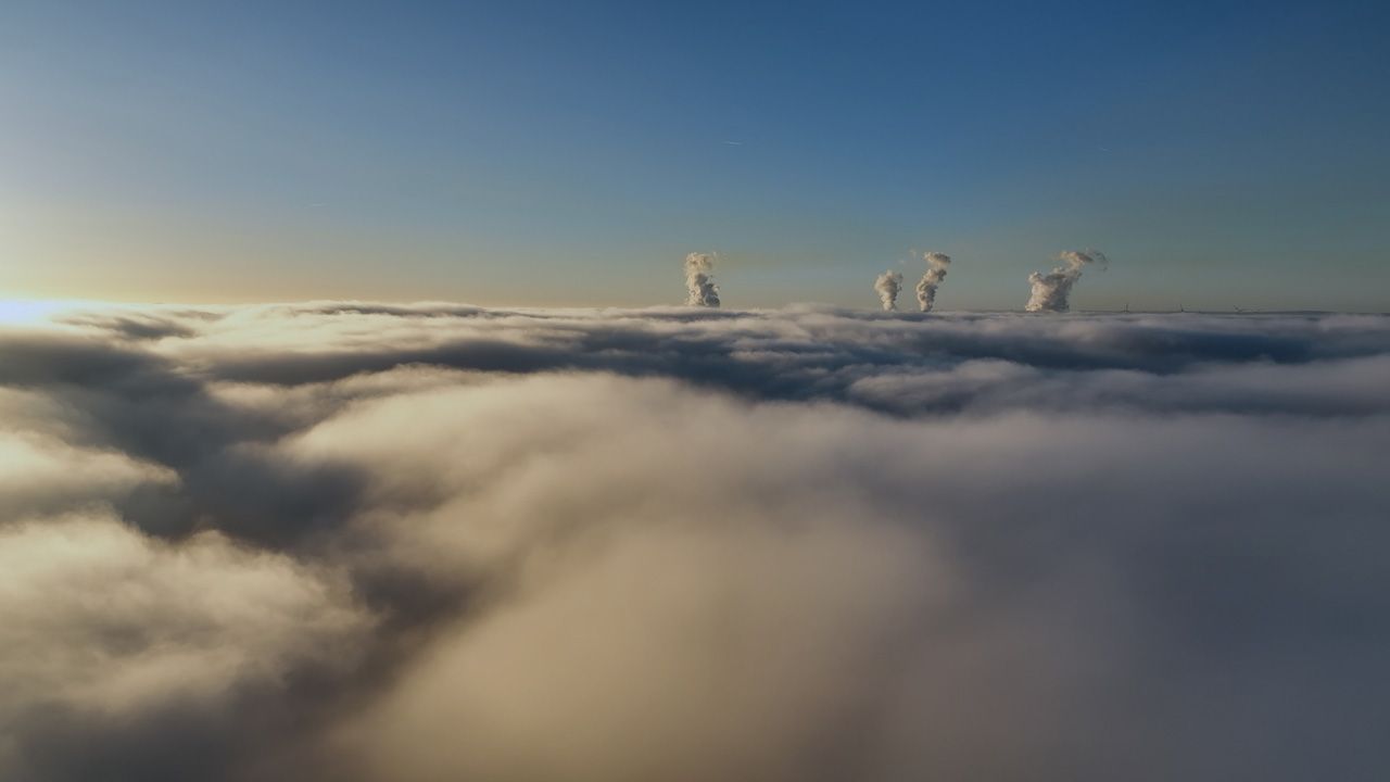 Wolken über Lützerath : Bild