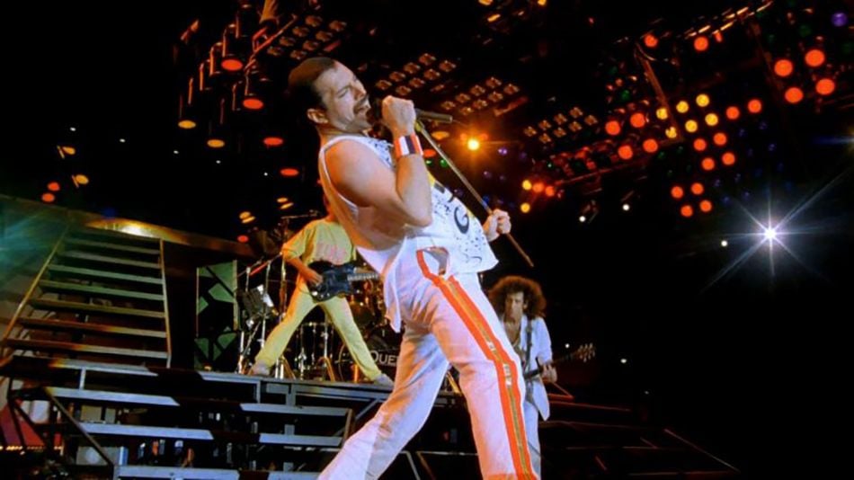 Queen Budapest : Bild Freddie Mercury, Brian May, Queen