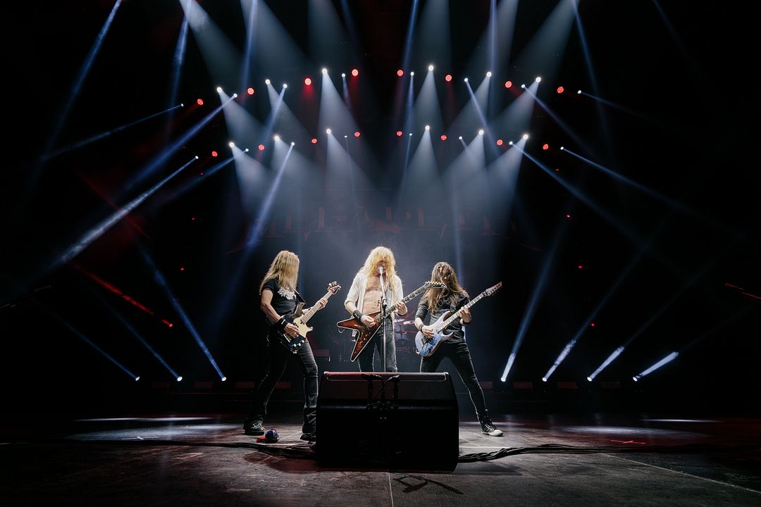 Megadeth: Behind The Mask : Bild James LoMenzo, Teemu Mäntysaari, Dave Mustaine