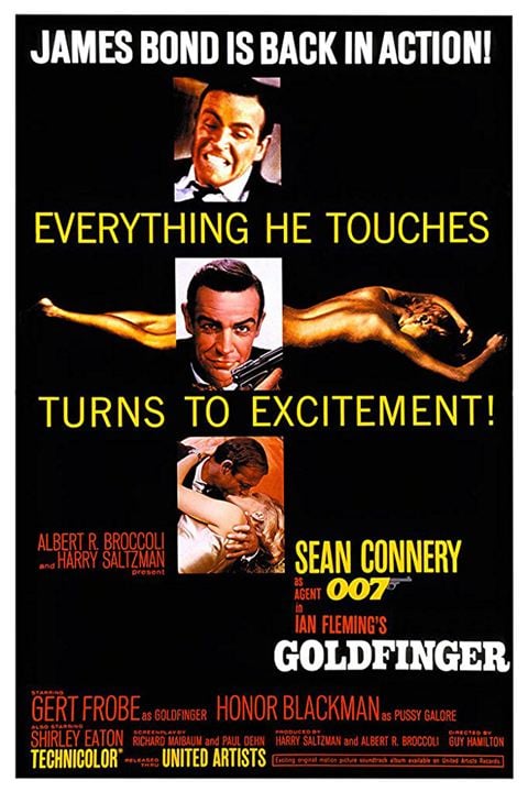 James Bond 007 - Goldfinger : Kinoposter