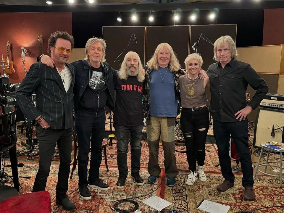 Spinal Tap II - The End Continues : Bild Christopher Guest, Michael McKean, Harry Shearer, Paul McCartney