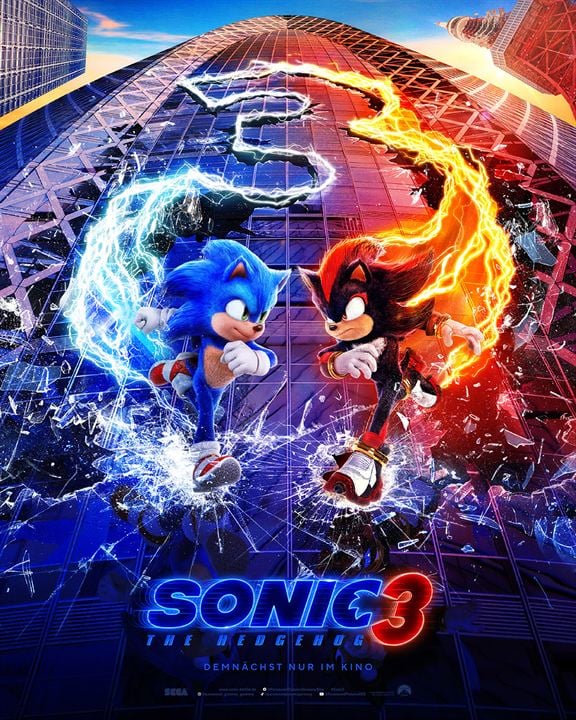 Sonic The Hedgehog 3 : Kinoposter