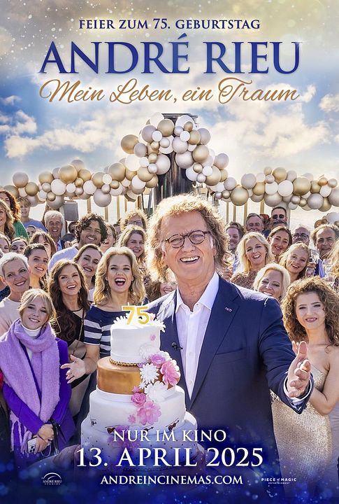 Feier zum 75. Geburtstag von André Rieu: Mein Leben, ein Traum : Kinoposter