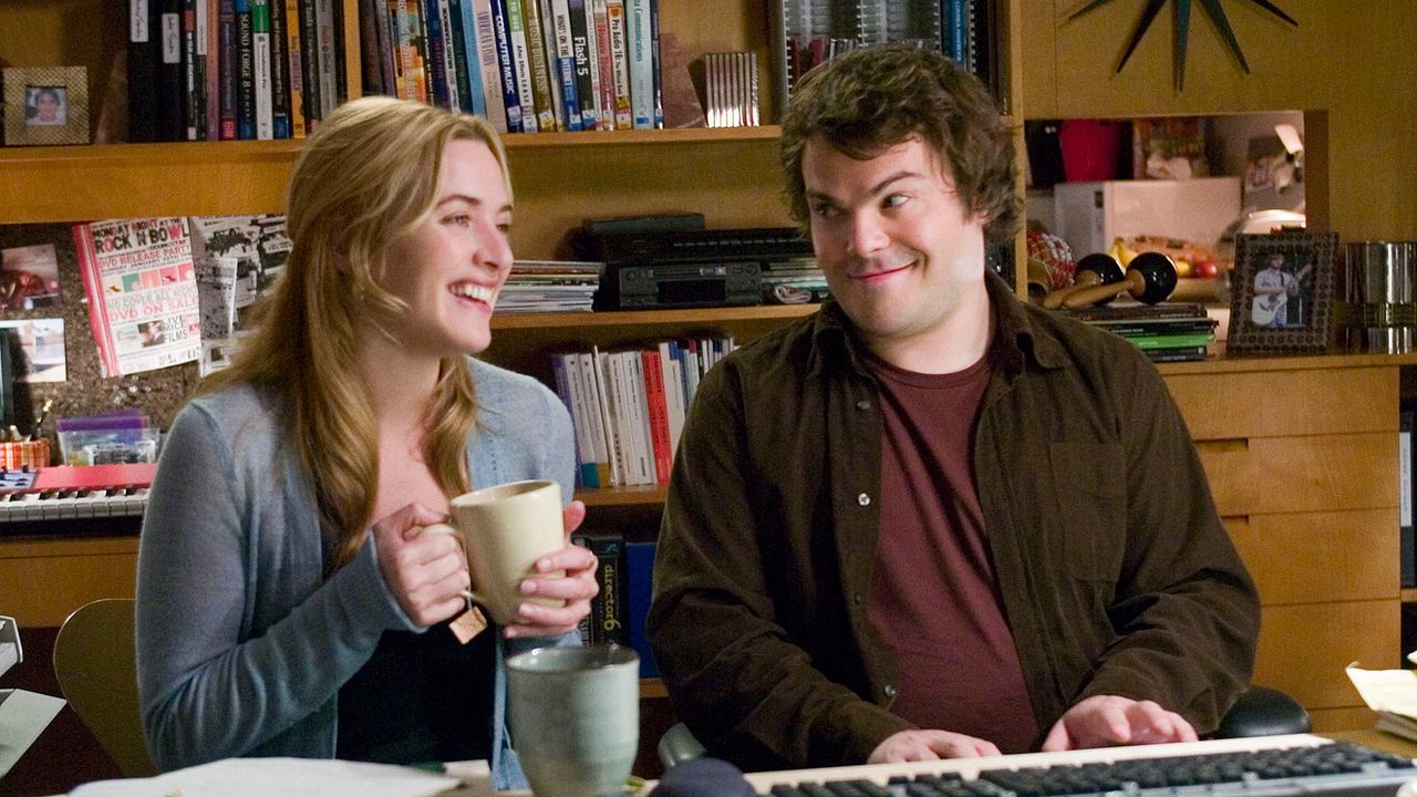 Liebe braucht keine Ferien : Bild Kate Winslet, Jack Black