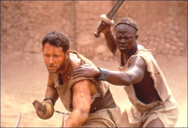 Gladiator : Bild Djimon Hounsou, Russell Crowe