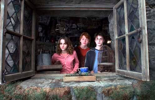 Harry Potter und der Gefangene von Askaban : Bild Alfonso Cuarón, Daniel Radcliffe, Emma Watson, Rupert Grint
