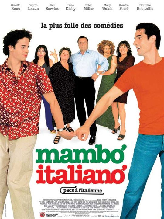 Mambo Italiano (WA) : Kinoposter Luke Kirby, Emile Gaudreault