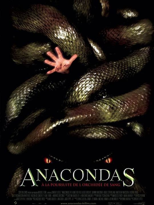 Anacondas – Die Jagd nach der Blut-Orchidee : Kinoposter Dwight H. Little