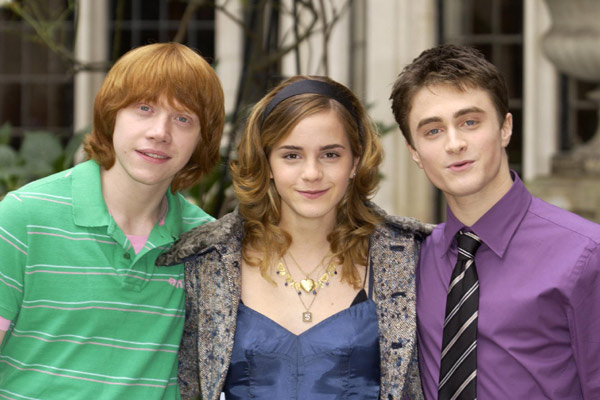 Harry Potter und der Feuerkelch : Bild Rupert Grint, Daniel Radcliffe, Emma Watson