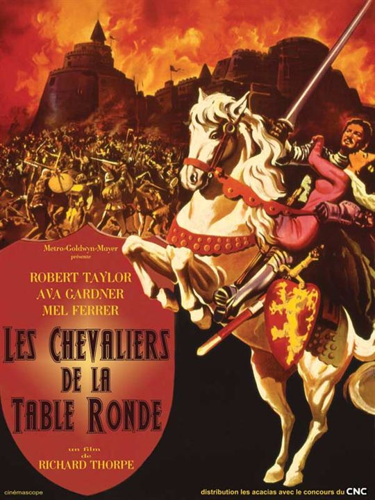 Die Ritter der Tafelrunde : Kinoposter Robert Taylor, Richard Thorpe