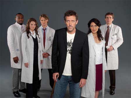 Dr. House : Bild Hugh Laurie, Jennifer Morrison, Jesse Spencer, Lisa Edelstein, Omar Epps