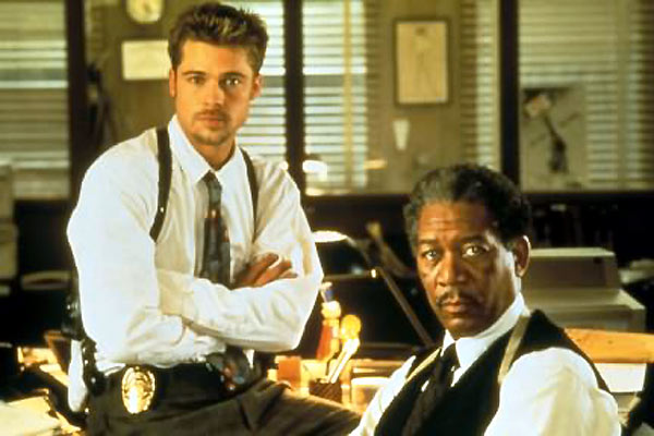 Sieben : Bild Brad Pitt, Morgan Freeman