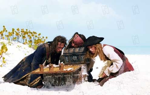 Pirates of the Caribbean - Fluch der Karibik 2 : Bild Keira Knightley, Johnny Depp, Jack Davenport, Gore Verbinski
