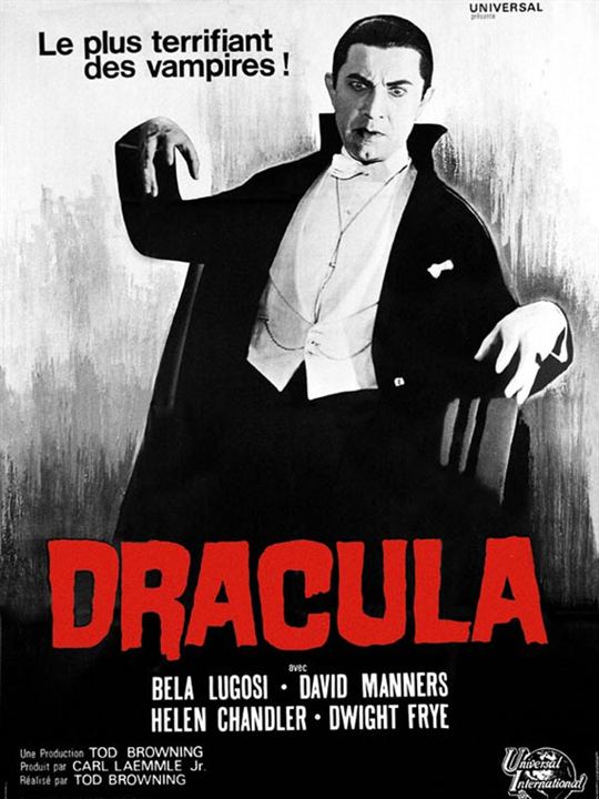 Dracula : Kinoposter Bela Lugosi, Tod Browning