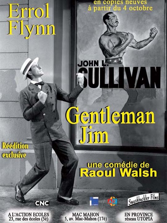 Gentleman Jim, der freche Kavalier : Kinoposter Raoul Walsh