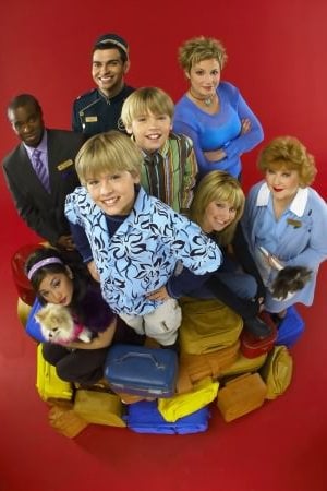 Bild Dylan Sprouse, Cole Sprouse, Kim Rhodes, Ashley Tisdale, Brenda Song, Phill Lewis