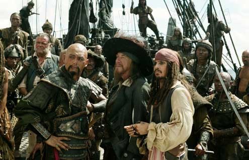 Pirates Of The Caribbean - Am Ende der Welt : Bild Gore Verbinski, Johnny Depp, Chow Yun-Fat, Geoffrey Rush
