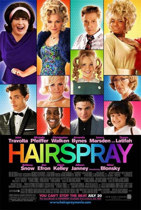 Hairspray : Kinoposter Elijah Kelley, Nikki Blonsky, Christopher Walken, Adam Shankman