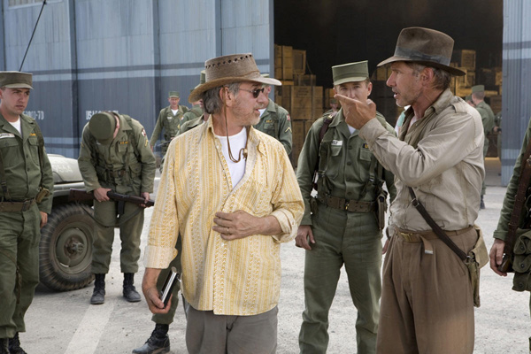 Indiana Jones und das Königreich des Kristallschädels : Bild Harrison Ford, Steven Spielberg