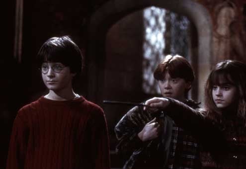 Harry Potter und der Stein der Weisen : Bild Rupert Grint, Chris Columbus, Daniel Radcliffe, Emma Watson