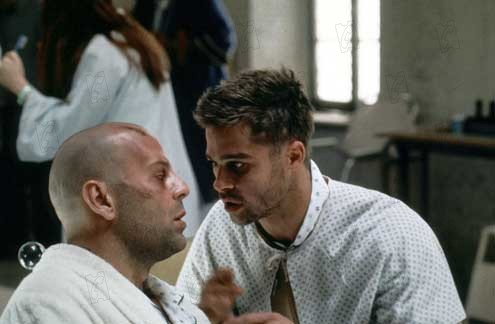 12 Monkeys : Bild Bruce Willis, Brad Pitt, Terry Gilliam
