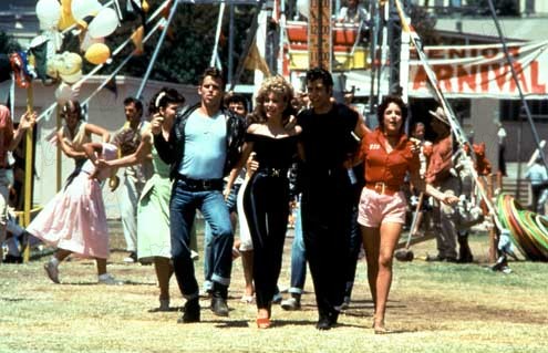 Grease : Bild John Travolta, Randal Kleiser, Olivia Newton-John, Stockard Channing