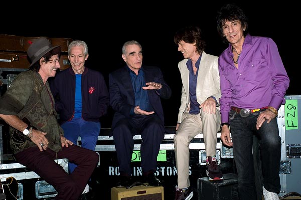 Shine a Light : Bild Keith Richards, Charlie Watts, Ron Wood, Martin Scorsese, Mick Jagger