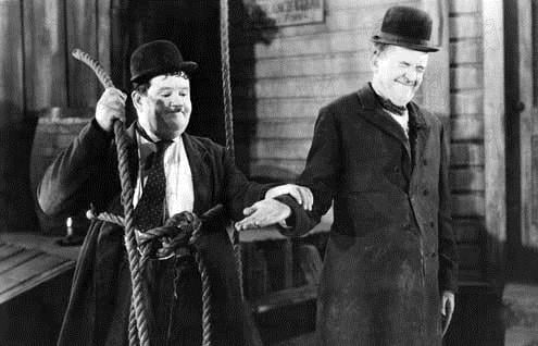 Dick und Doof in: Zwei ritten nach Texas : Bild Oliver Hardy, Stan Laurel, James W. Horne