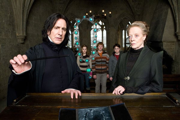 Harry Potter und der Halbblutprinz : Bild Alan Rickman, Maggie Smith, Daniel Radcliffe, Emma Watson, Rupert Grint