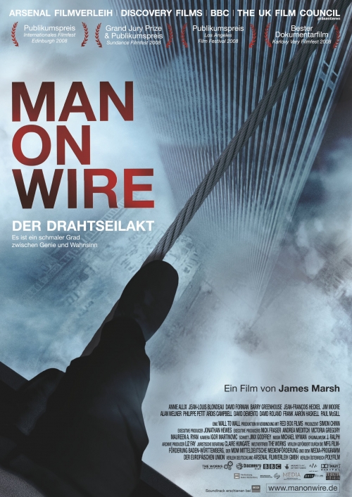 Man on Wire - Der Drahtseilakt : Kinoposter