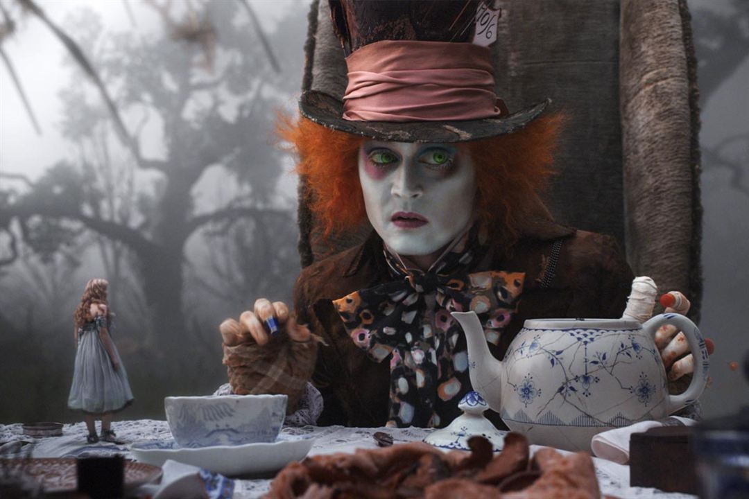 Alice im Wunderland : Bild Johnny Depp, Mia Wasikowska